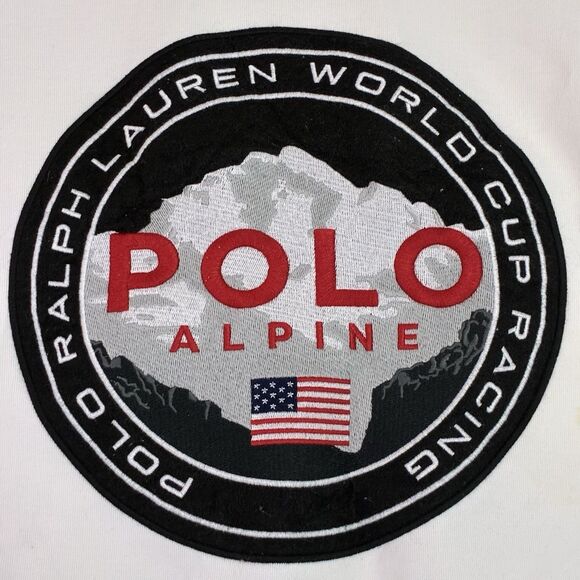 Polo Ralph Lauren Alpine Crewneck Sweatshirt White Logo Patch Men’s L - Picture 2 of 7